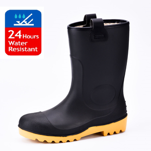 Czarne buty ochronne Wellington W-6037