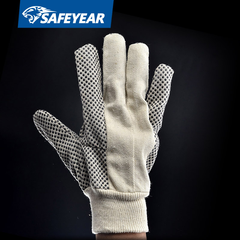 Rękawice ochronne z PVC w kropki FL-5519A