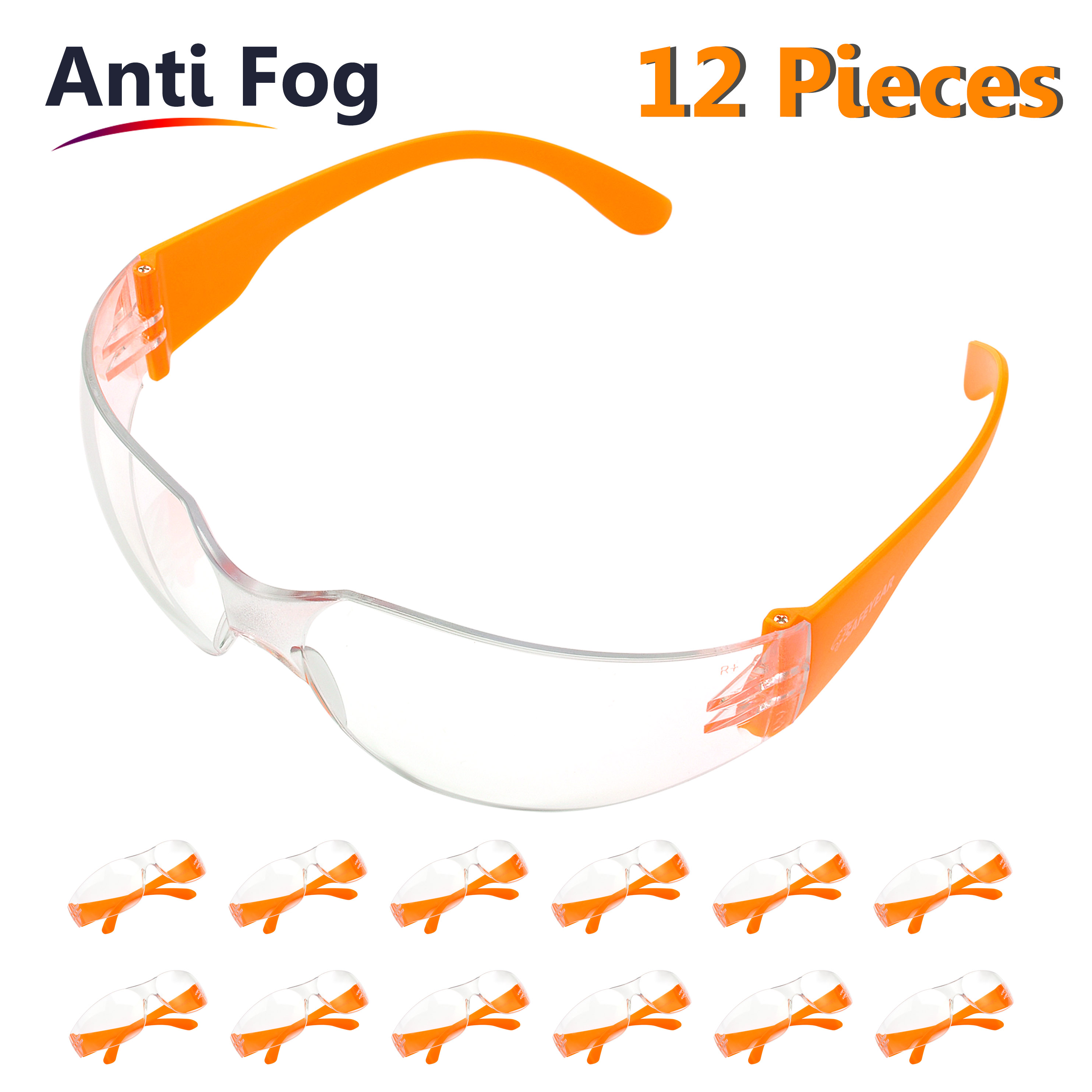 Okulary ochronne do ochrony oczu SG001 pomarańczowe